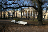 Аллея сада со стороны Дворцовой площади