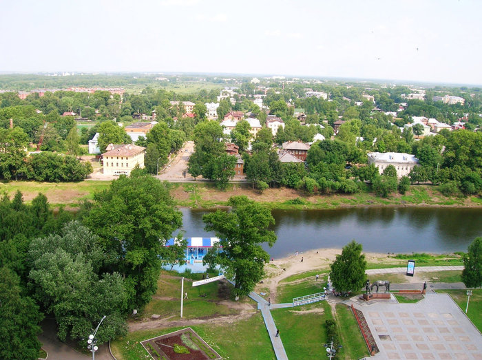 Панорама с Софиевской колокольни Вологда, Россия