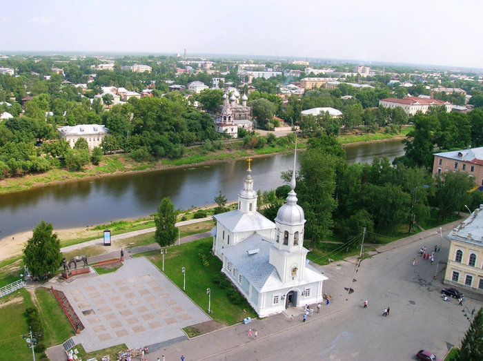 Панорама с Софиевской колокольни Вологда, Россия