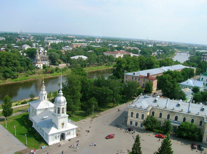 Панорама с Софиевской колокольни Вологда, Россия