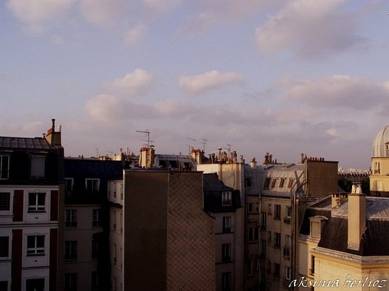 вид из окна, центр Парижа Париж, Франция