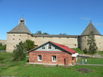 Староладожская крепость  со стороны Волховского пр.
