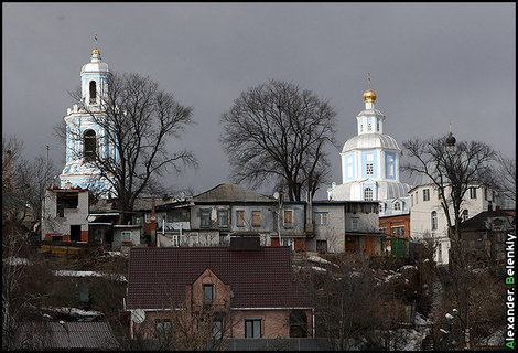 Обилие церквей — только в центре города. Воронеж, Россия
