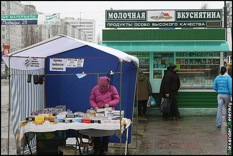 Мини-рынок на улице генерала Лизюкова Воронеж, Россия