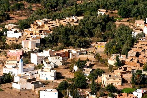 Деревня в Среднем Атласе Марокко