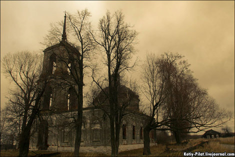 Заброшенный храм Бетино, Россия