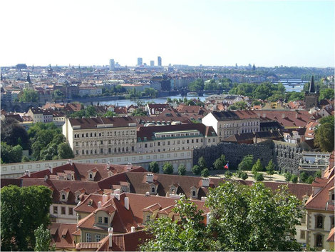 Вид с высоты Пражского града Прага, Чехия