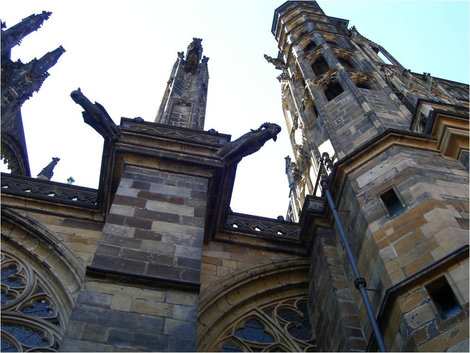 Вид снизу. Собор Святого Вита Прага, Чехия