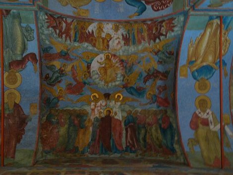 28. Элемент стенной росписи Троицкого собора Россия