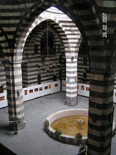 Караван-сарай изнутри Дамаск, Сирия