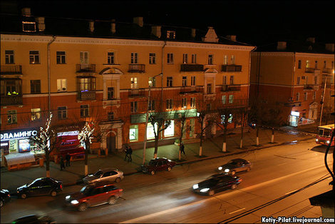 Кадр из окна гостиницы Первомайская Рязань, Россия