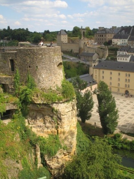 Остатки древней крепости Люксембург
