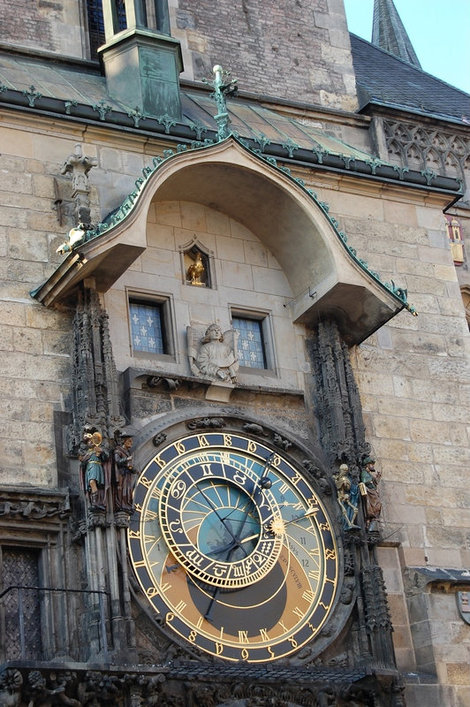 Знаменитые часы в старой Праге. Фрагмент. Чехия