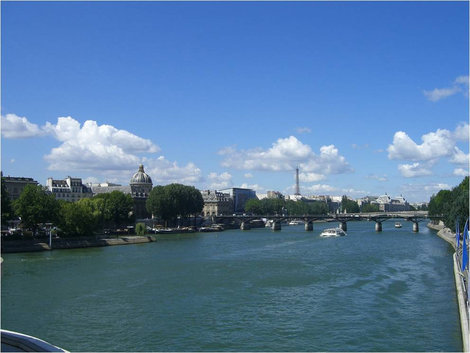 По мосту на Остров Сите Париж, Франция