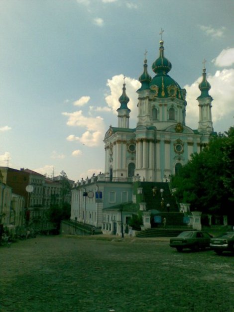 Андреевская церковь на Андреевском спуске Киев, Украина