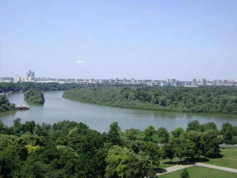 Слияние Дуная и Савы Белград, Сербия