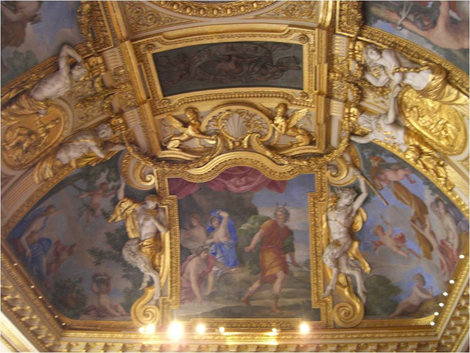 Потолки в комнате Анны Австрийской Париж, Франция