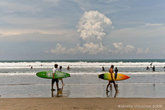 Surfers on Legian beach