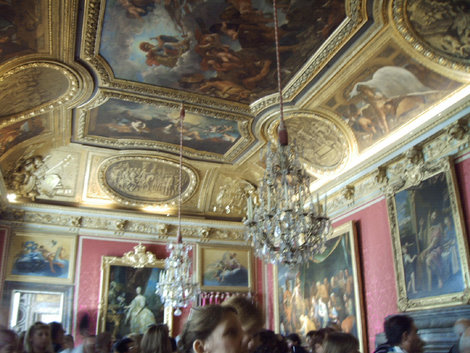 Роскошный интерьер Версаля Париж, Франция