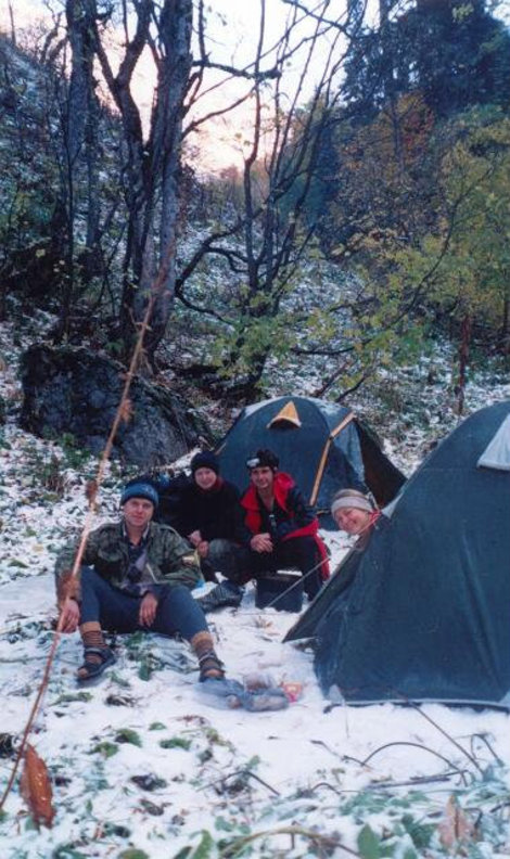 лагерь на реке Сумашедшей Сочи, Россия