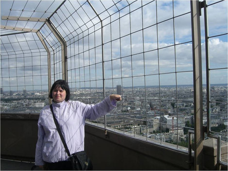 С высоты Эйфелевой башни Париж, Франция