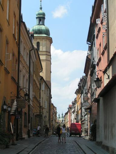 Улица старой Варшавы Варшава, Польша