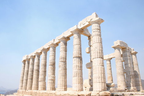 Храм Посейдона в Сунионе Афины, Греция