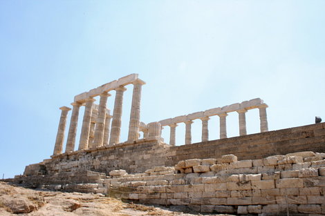 Храм Посейдона в Сунионе Афины, Греция