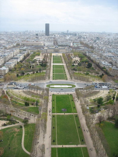 Вид сверху на Париж. Париж, Франция
