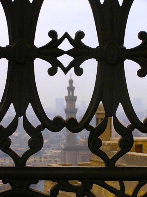 Из окна Алебастровой мечети Каир, Египет