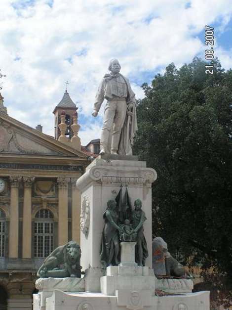 Памятник Гарибальди Ницца, Франция