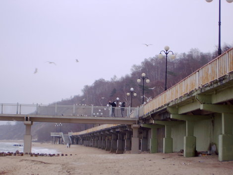 Калининград и балтийское побережье зимой. Калининград, Россия