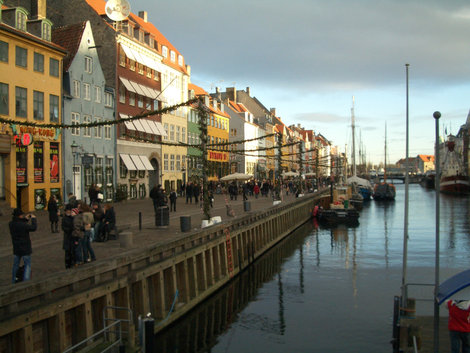 Набережная Ньюхавн Копенгаген, Дания