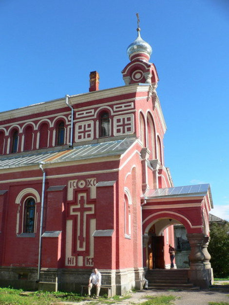 церковь Иоанна Златоуста в Никольском мужском монастыре. Новая Ладогa, Россия