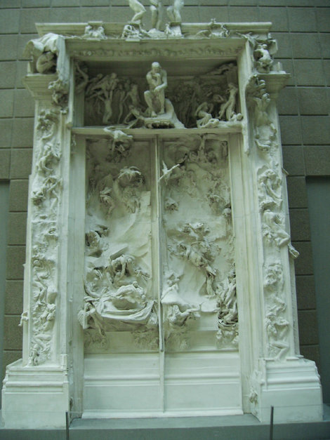 Врата ада Огюста Родена. С Мыслителем Париж, Франция