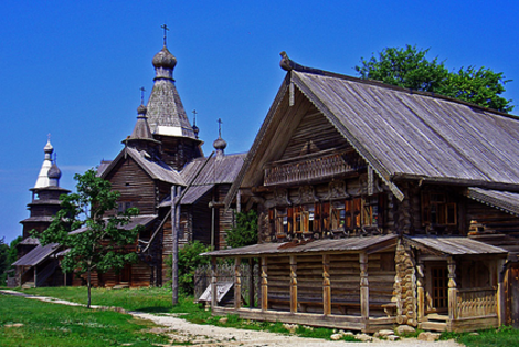 Деревянные церкви Витославлиц. Великий Новгород, Россия