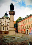 Памятник-колонна основателю Стокгольма Биргеру Ярлу на Риддархольме