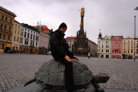 Мимо этой черепахи не проходит ни один наездник Оломоуц, Чехия