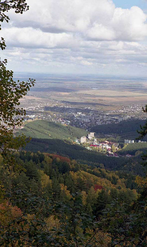 Вид с горы. Республика Алтай, Россия
