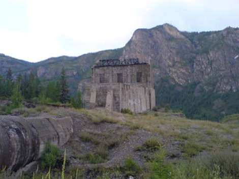 Недостроенная Чуйский ГЭС Республика Алтай, Россия