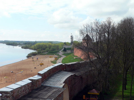 Панорама Волхова. Великий Новгород, Россия
