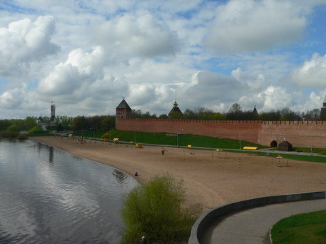 Вид на Кремль. Великий Новгород, Россия
