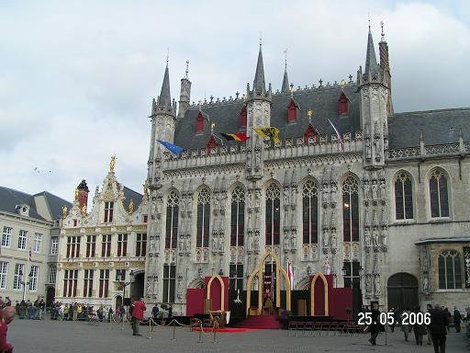 Готовится церемония Брюгге, Бельгия