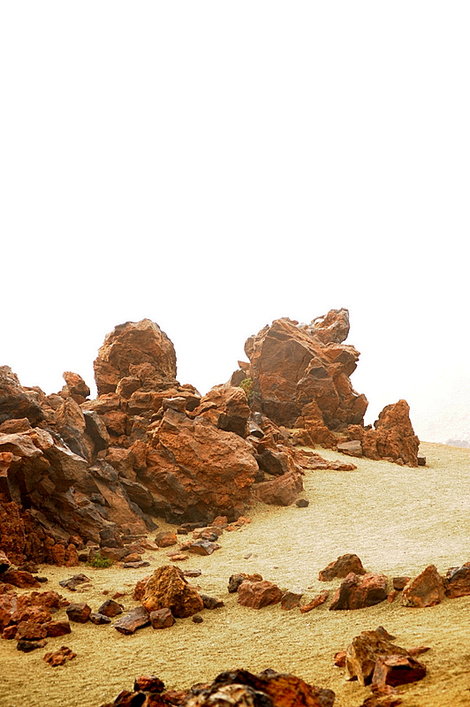 вулканические породы, мёртвая земля, ощущение неземного пейзажа Адехе, остров Тенерифе, Испания