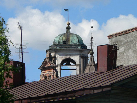 Старинные крыши города. Выборг, Россия