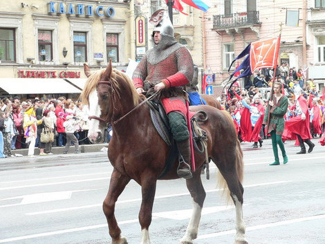 Богатырский конь на Невском. Санкт-Петербург, Россия