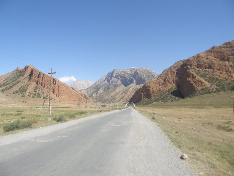 Дорога из Мургаба в Ош Киргизия