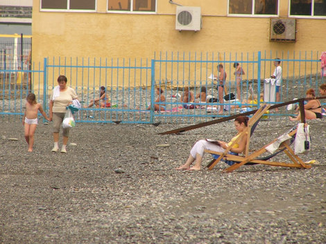 Пляж санатория Сочи, Россия