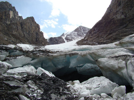 Ледяные пещеры Малого Актру Республика Алтай, Россия