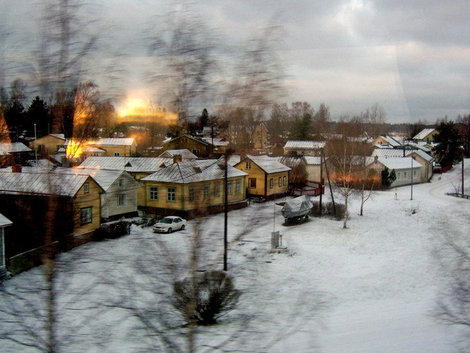 Зима в Финляндии Финляндия